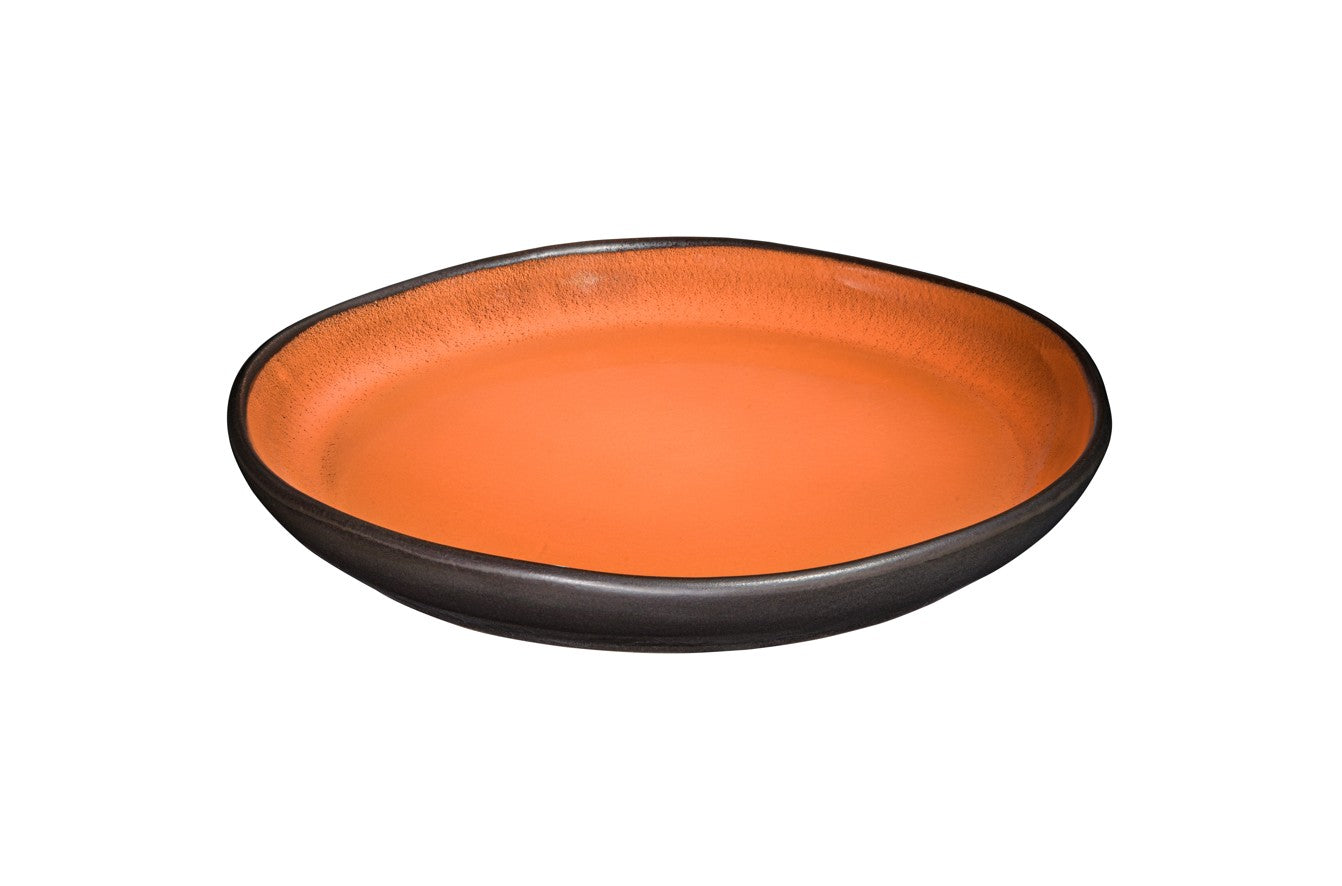 Form In Color - Orange Round Platter