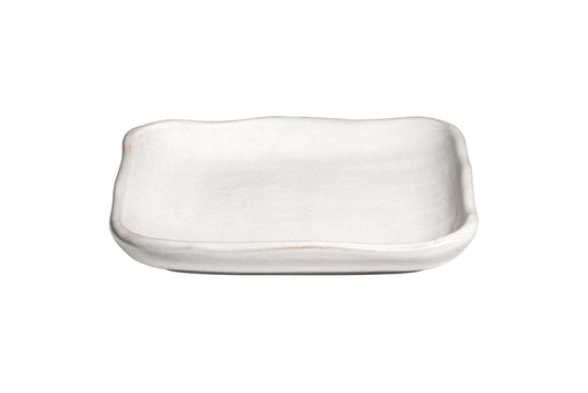 Form in Color - Squared Platter - White