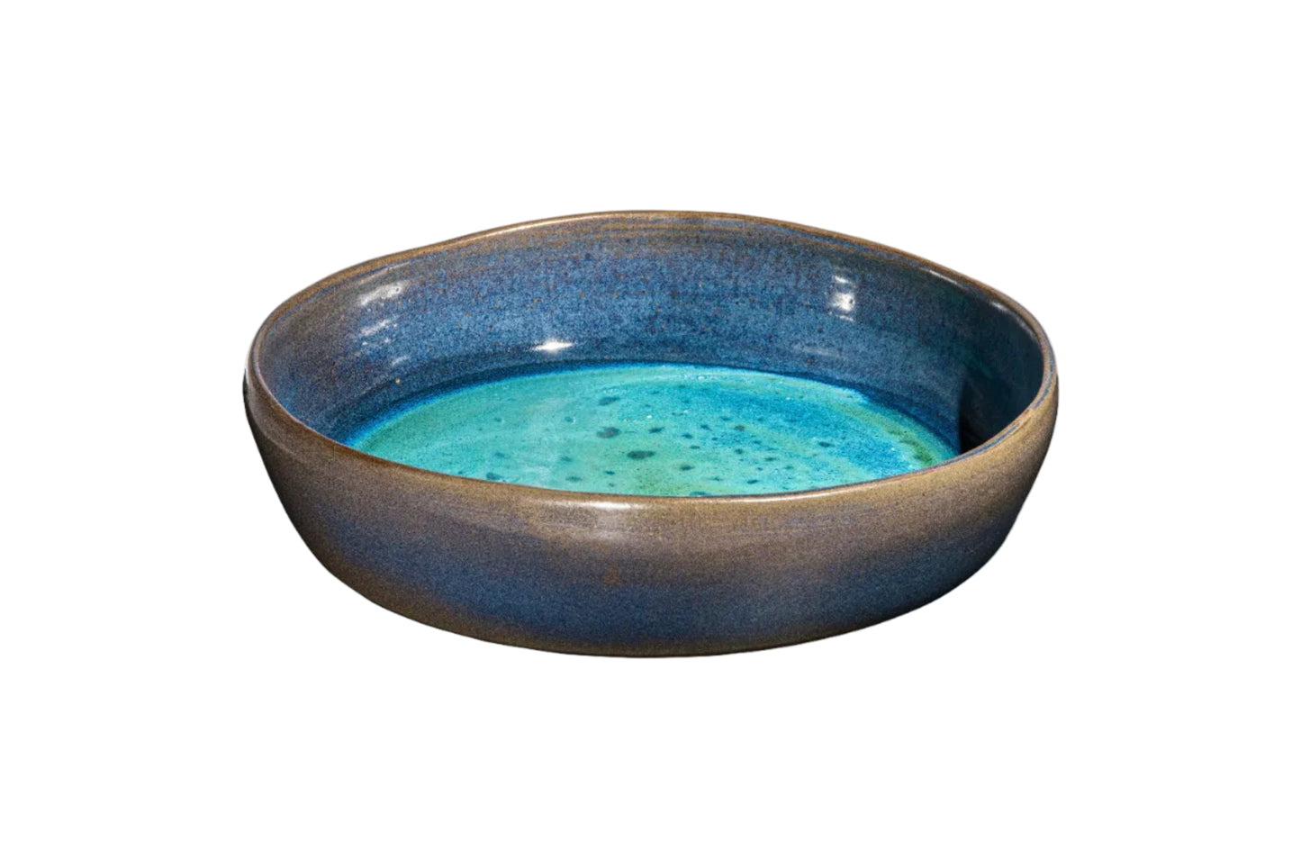 Siwa - Ciel & Olive Blue Deep Plate