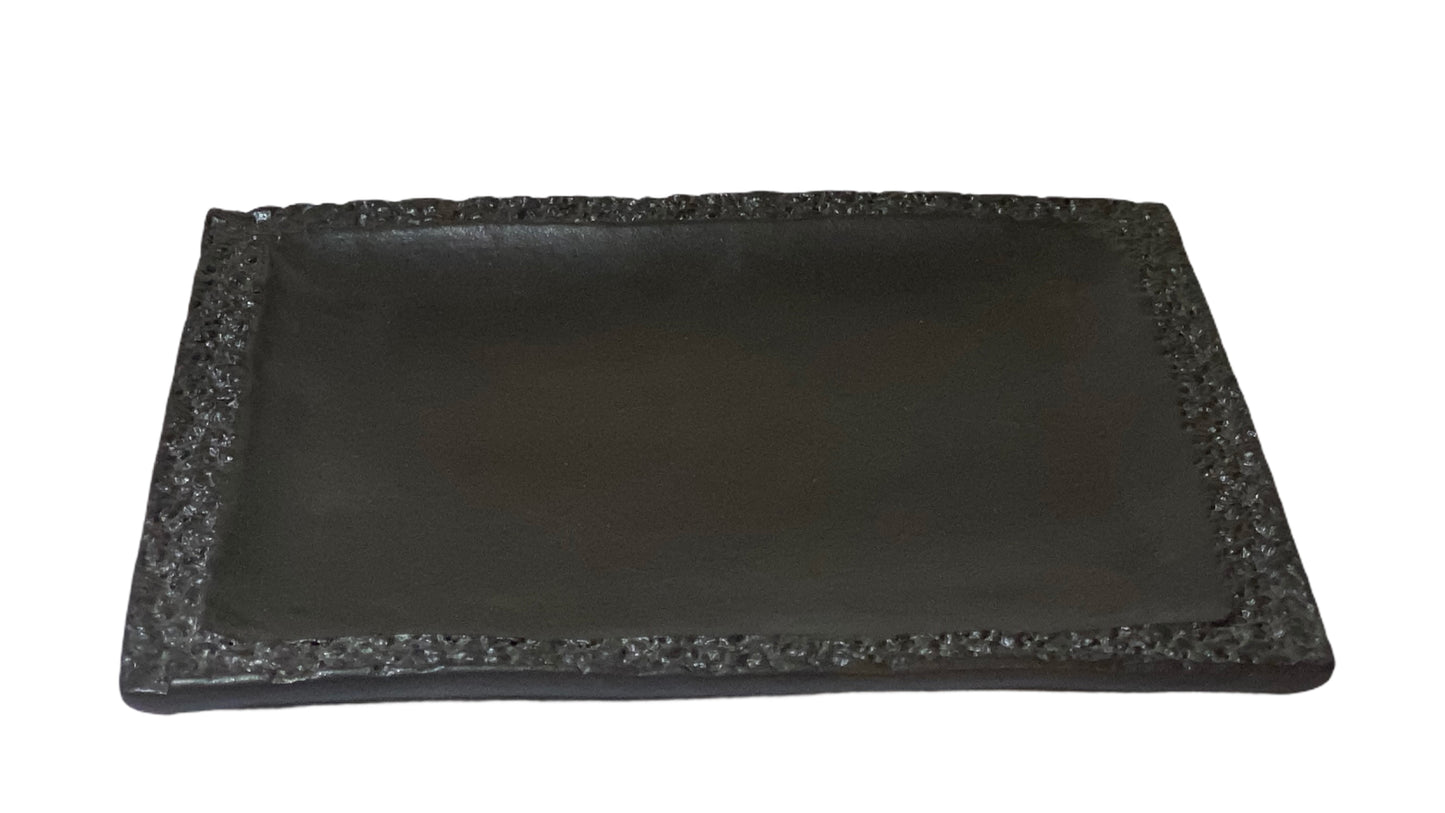 Mamba - Black Glossy Square Serving Platter