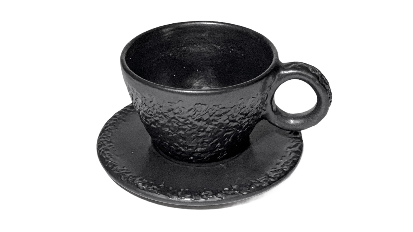 Mamba - Tea Cup & Saucer - Black