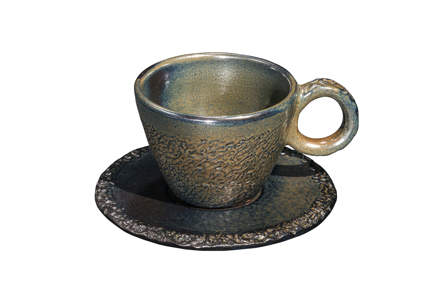 Mamba - Cappuccino Cup & Saucer - Nighty Sky (Black)