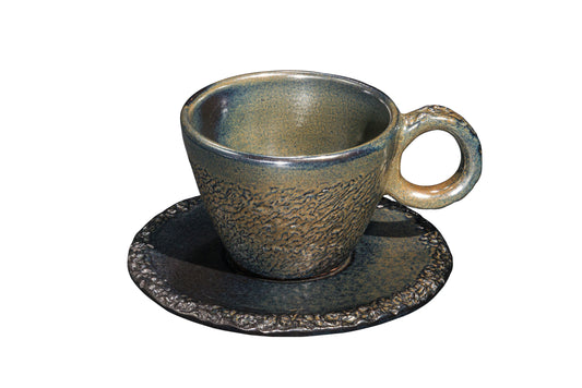 Mamba - Cappuccino Cup & Saucer - Nighty Sky (Black)