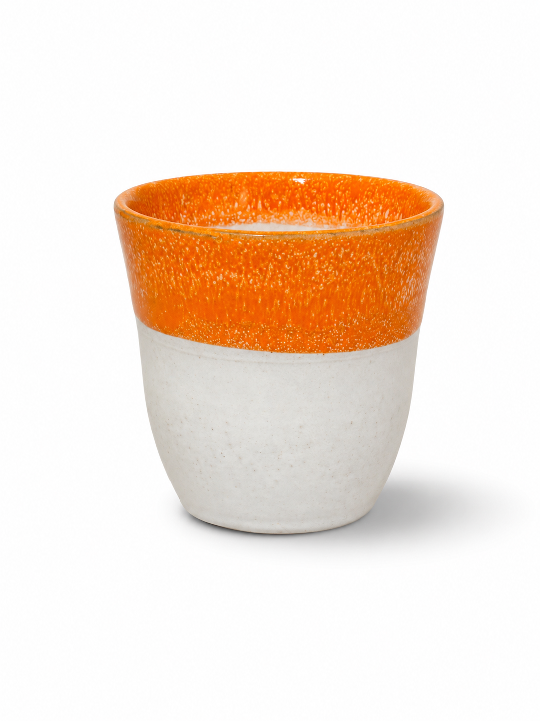 Accessories - Dual-Tone (Orange White) Lotus Small Cup