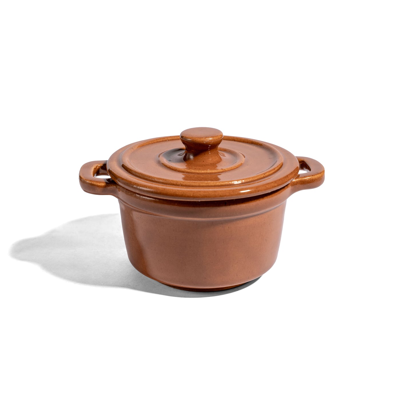Accessories - Terracotta Glossy Pot with Cover