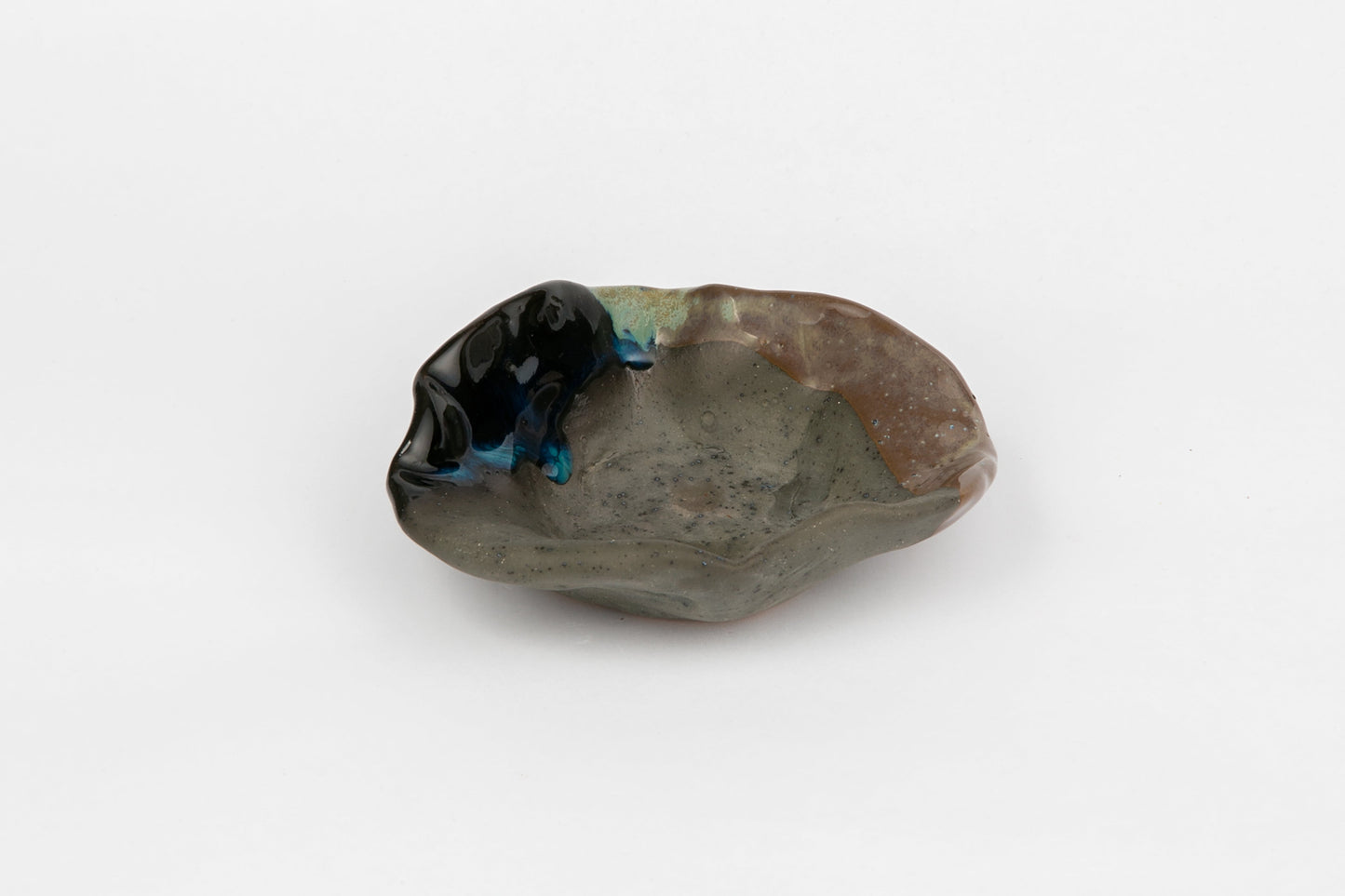 Tarantella - Blues & Nude Charcole Base - Small Bowl