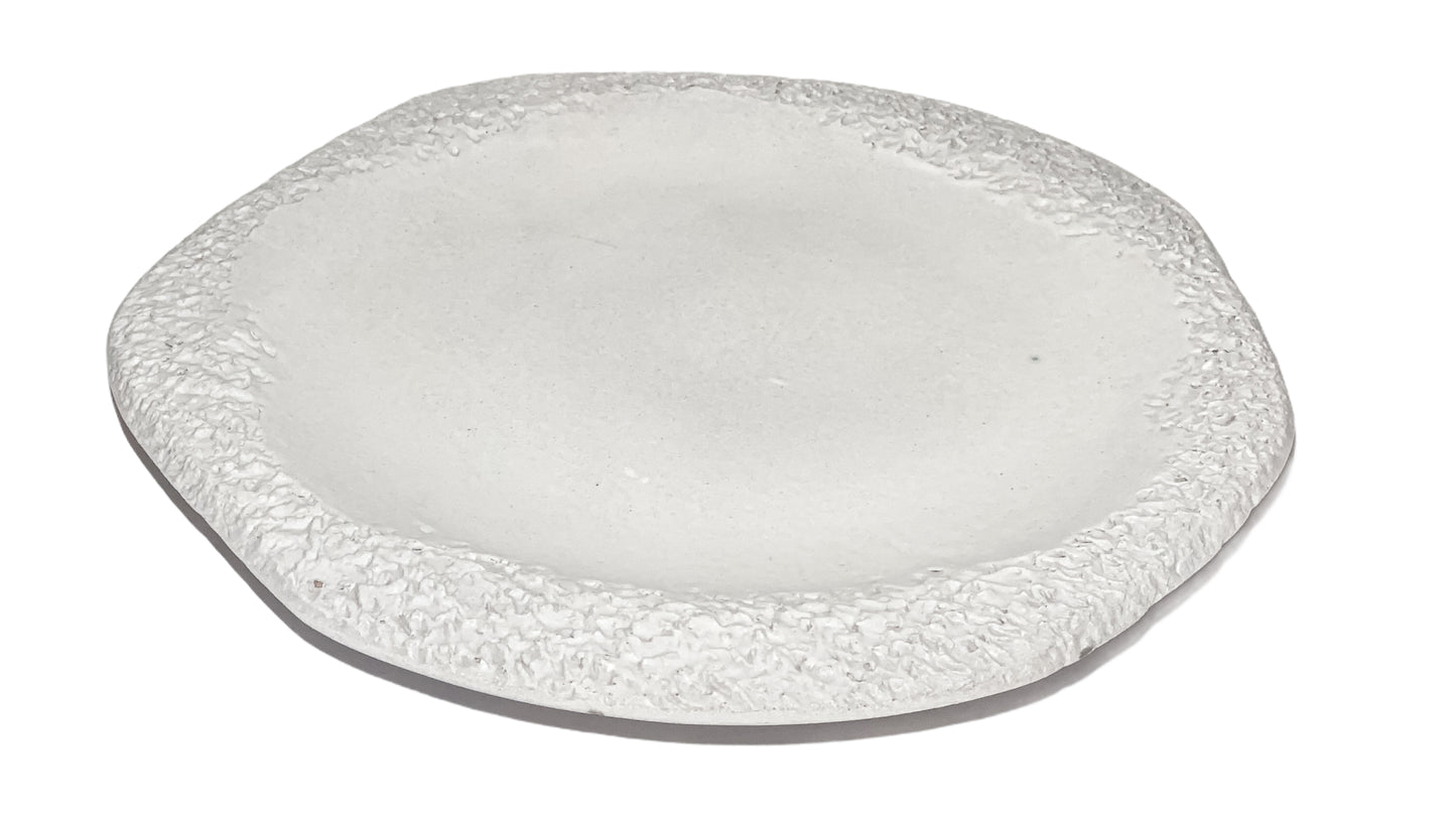 Coral - White Matt Flat Plate