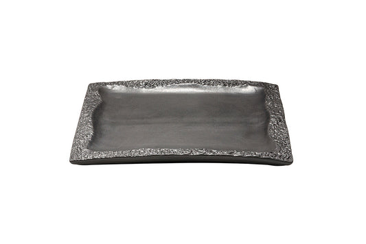 Coral - Squared Platter - Black Matte