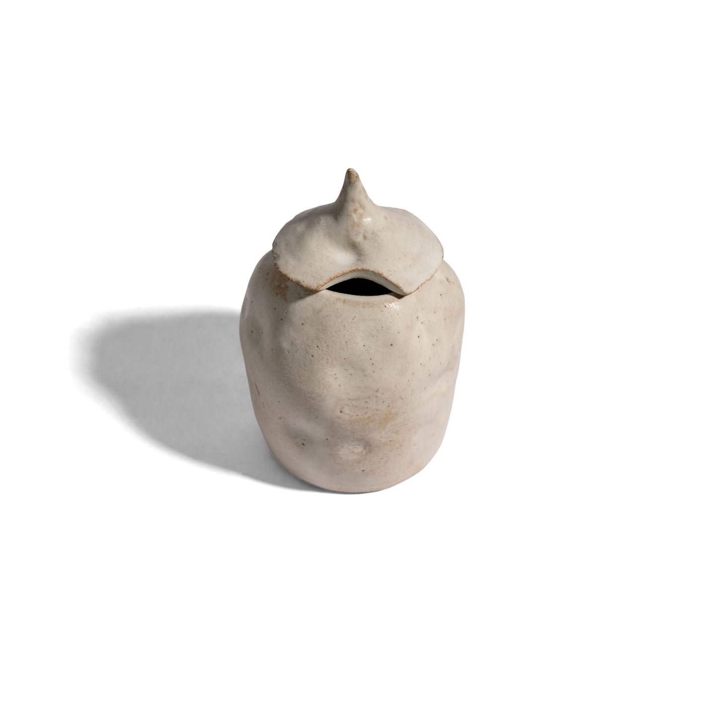 Caves - Ivory White Container With Cover