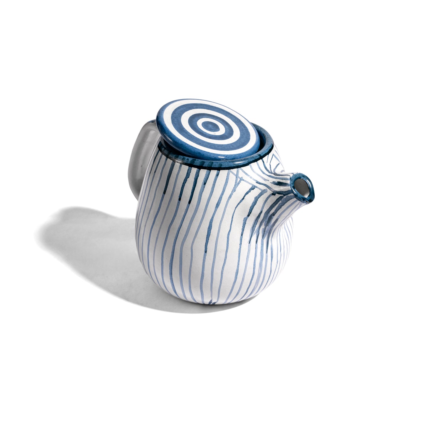 Dunes- Blue Stripes Tea Pot