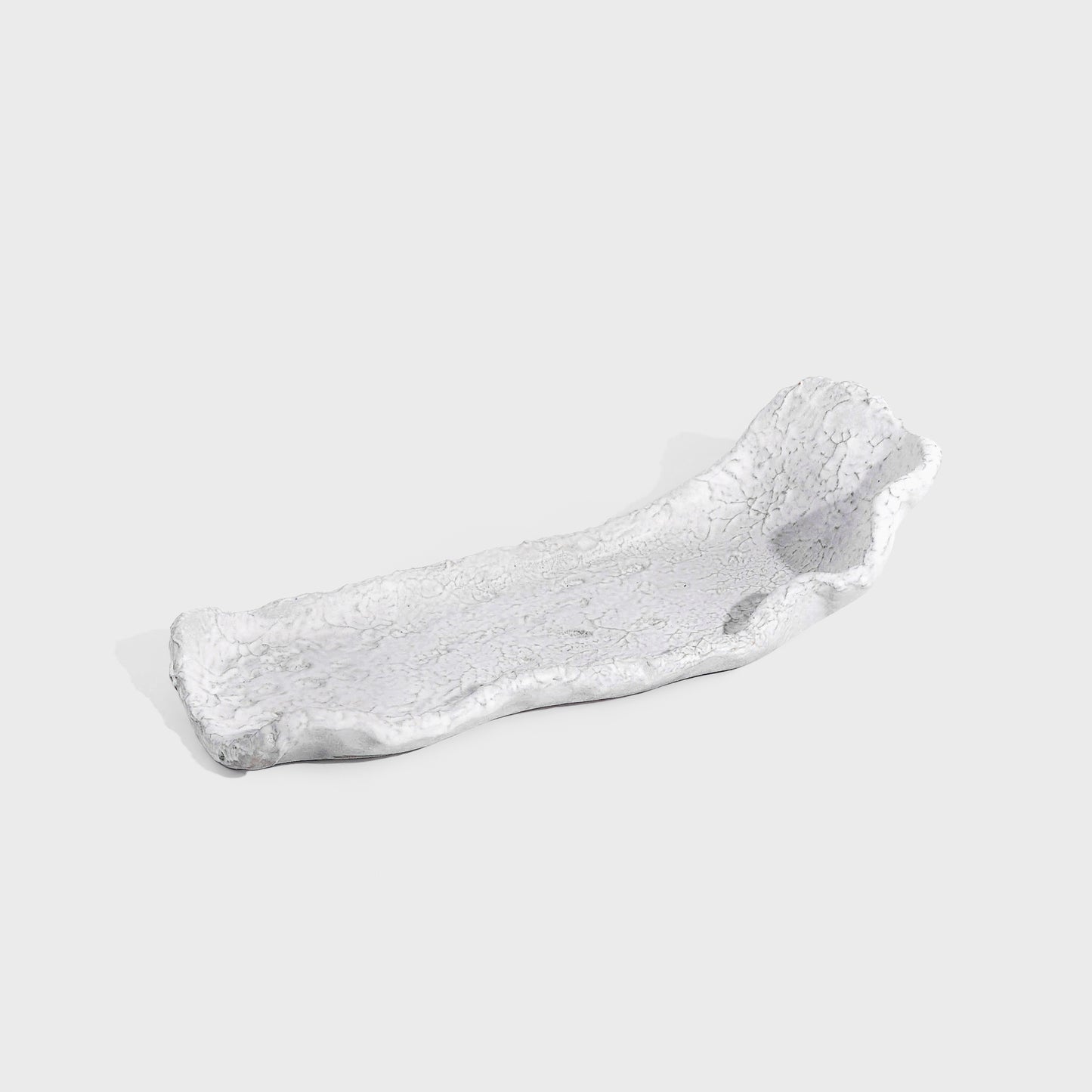 Lava Flames - Ivory White Rectangular Tray