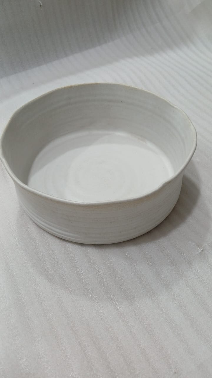 Time - Bowl - Ivory White