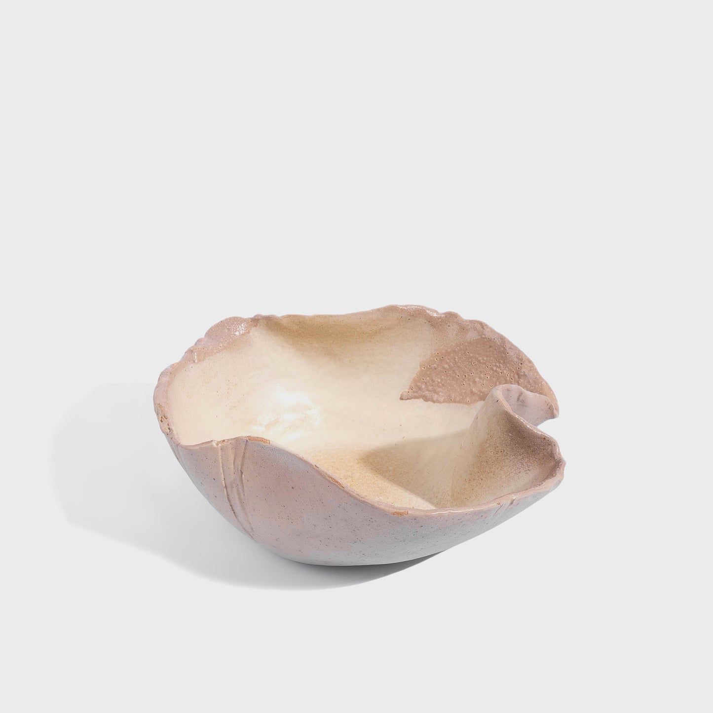 Seaside - Ivory White Free Shape Bowl