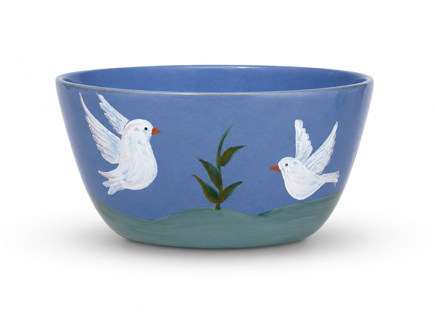 Folklore - Glossy Blue Large Bowl