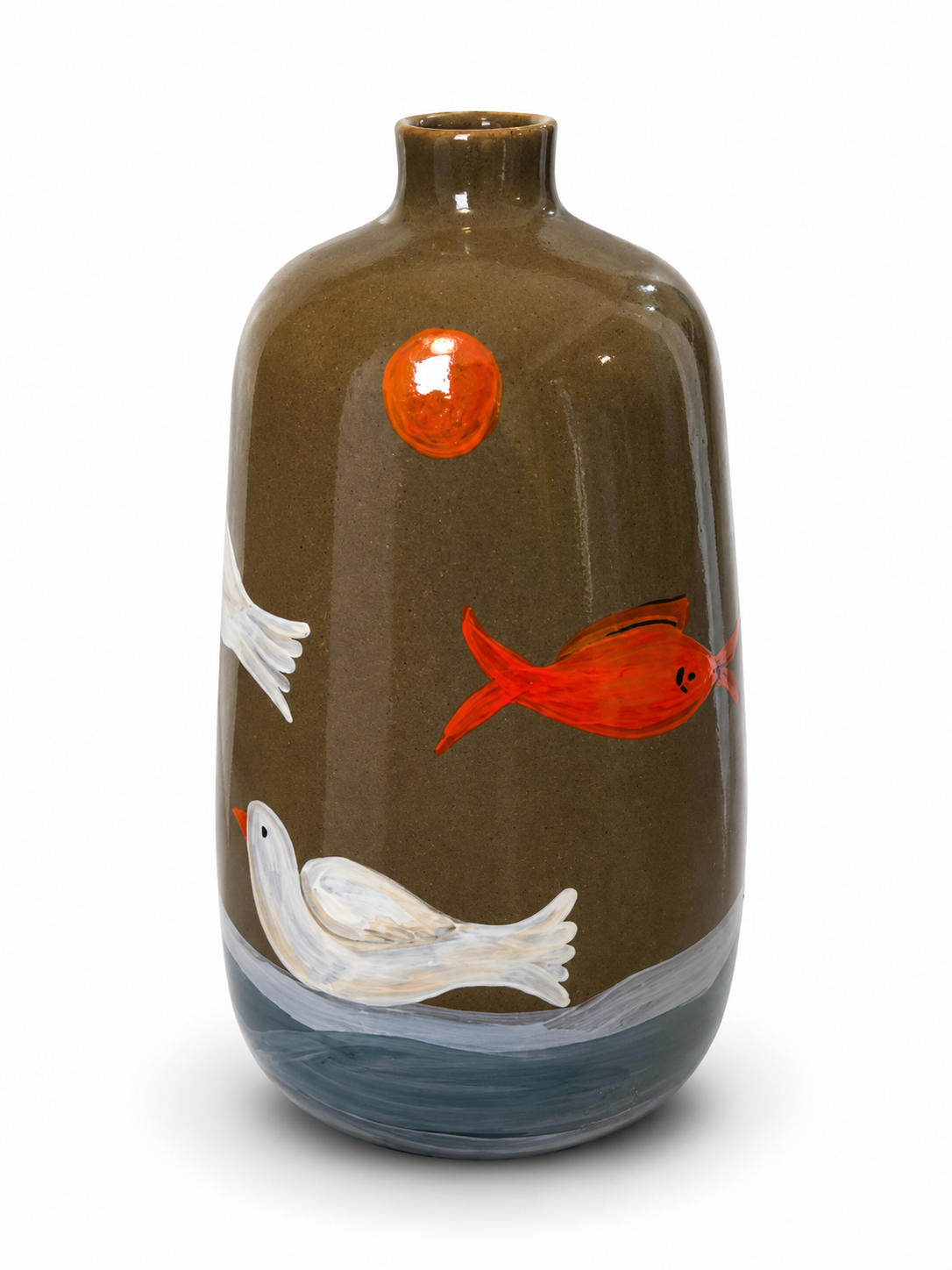 Folklore - Glossy Olive Medium Vase