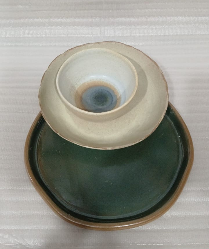 Beige Green SET - SET of 6