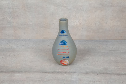 Giftware - Bulb Bottle - Skies (blues & Orange) Sunset