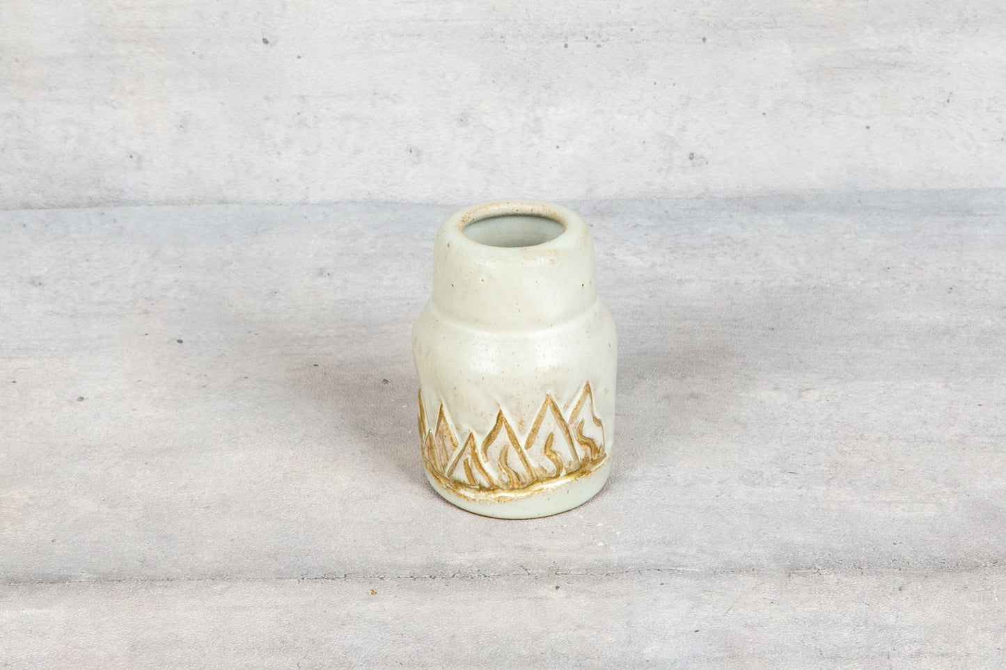Aroma - Incense Holder - Ivory White & Gold
