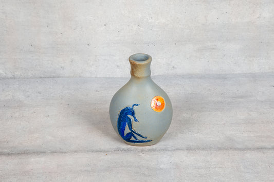 Neo Pharaonic - Ring Flask - Skies (blues & Orange)