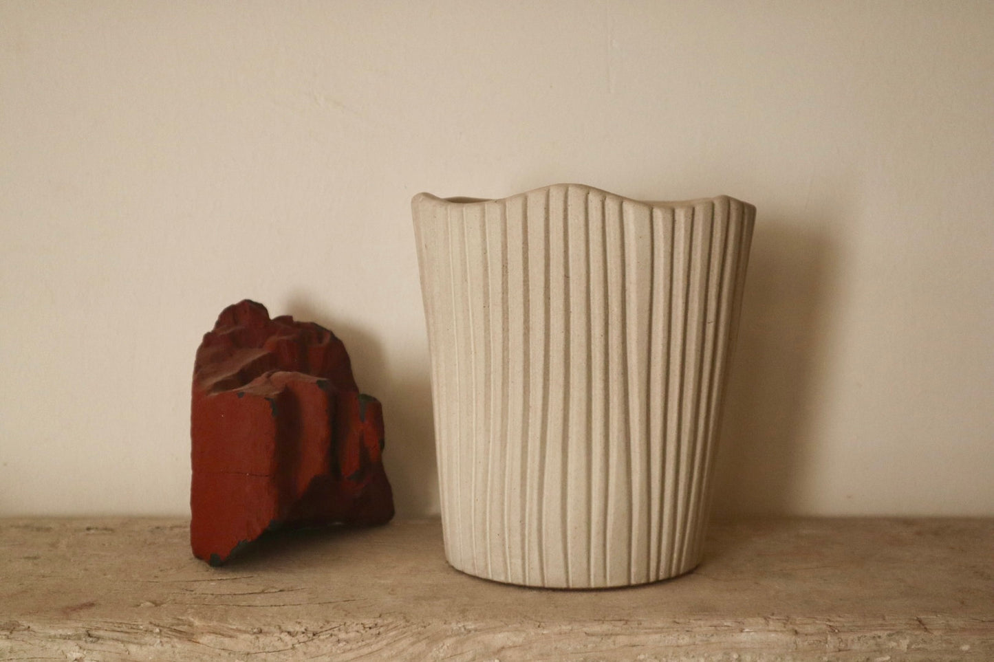 Accessories - Oval Vase - Off White