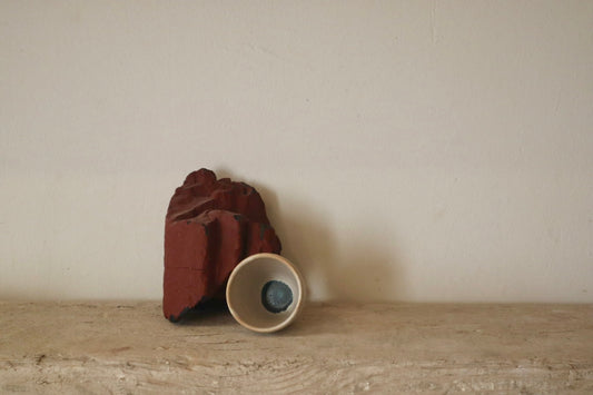 Siwa - Espresso Cup - Ivory & Blue Blob