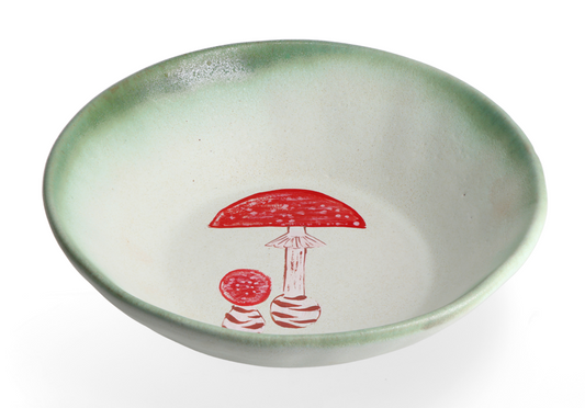 Magic Mushies - Pistara Deep Plate Ruby