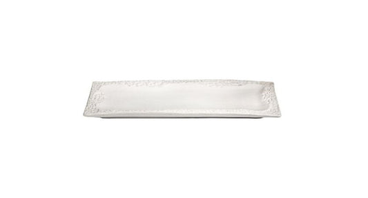 Coral - Rectangular Platter - White Matte
