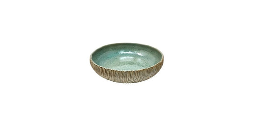 Coco - Deep Plate - Ivory (White) & Mint Green