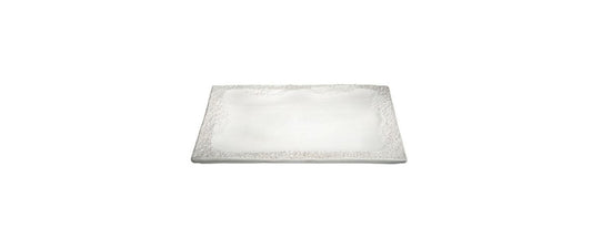 Coral - Squared Platter - White Matte