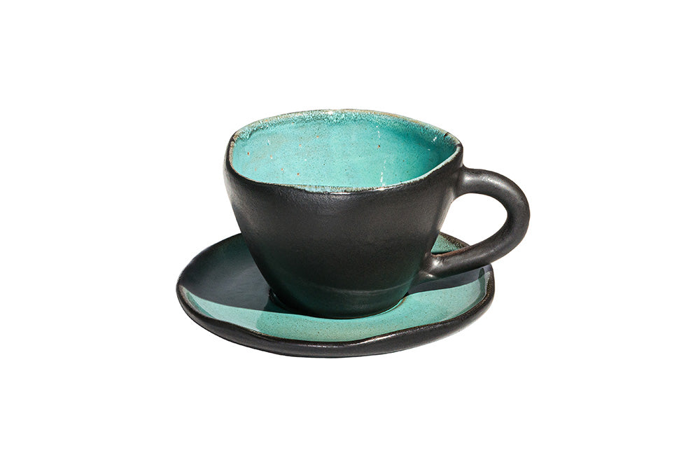Form - Espresso Cup & Saucer - Aqua