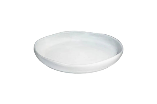 Form In Color - All White Glossy Round Serving
