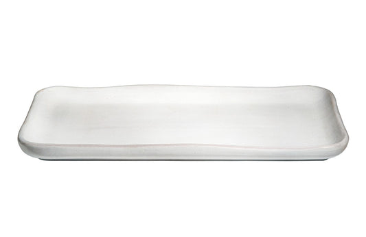 Form In Color - All White Glossy Rectangular Platter