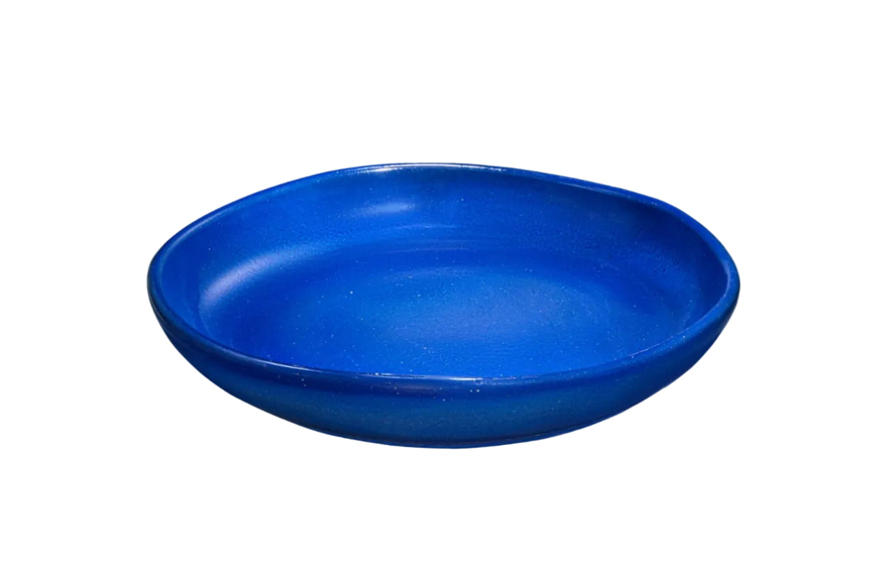 Form In Color - Sea Blue Round Serving Platter