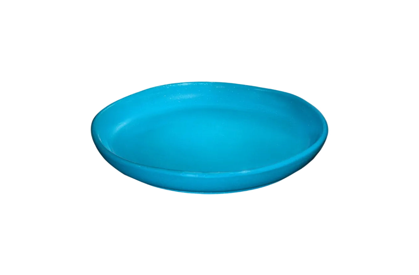 Form In Color - Starry Night (Olive Blue) Round Serving Platter