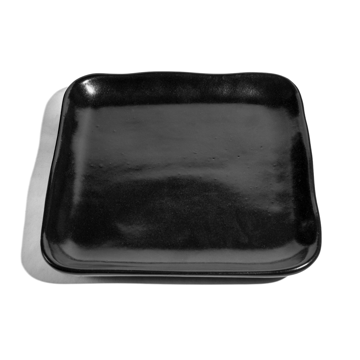 Form - Black glossy Squared Serving Platter