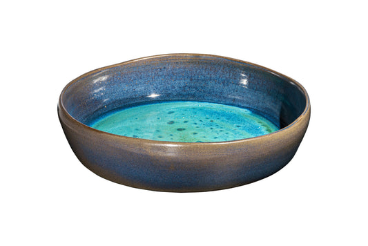 Siwa - Ciel & Olive Blue Deep Plate
