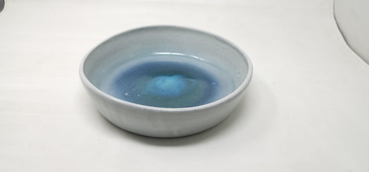 Siwa - Ivory & Blue Blop Deep Plate