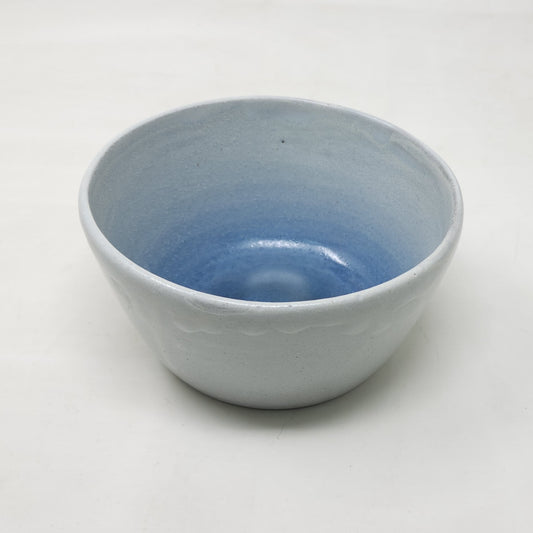 Siwa - Bowl - Ivory (White) & Blue Blop