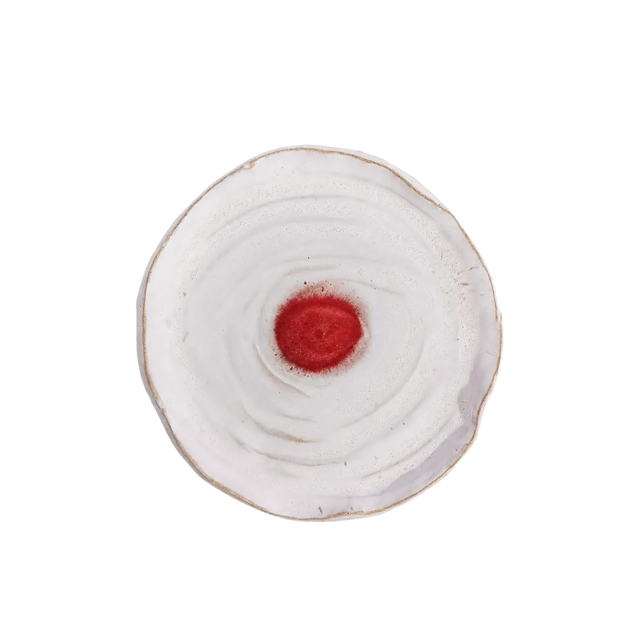 Echo - Ivory white Red Oxide Flat Plate
