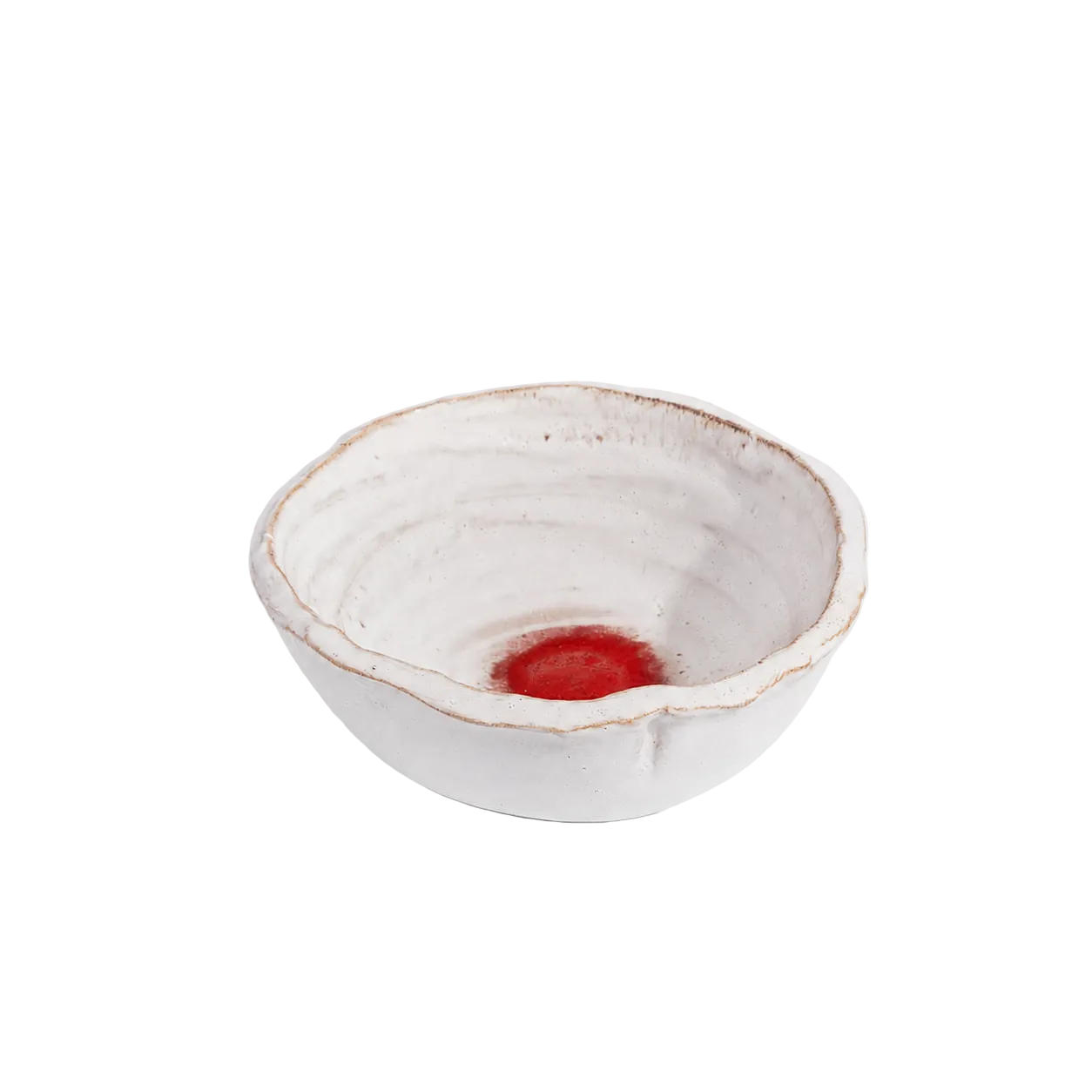 Echo - Ivory white Red Oxide Bowl