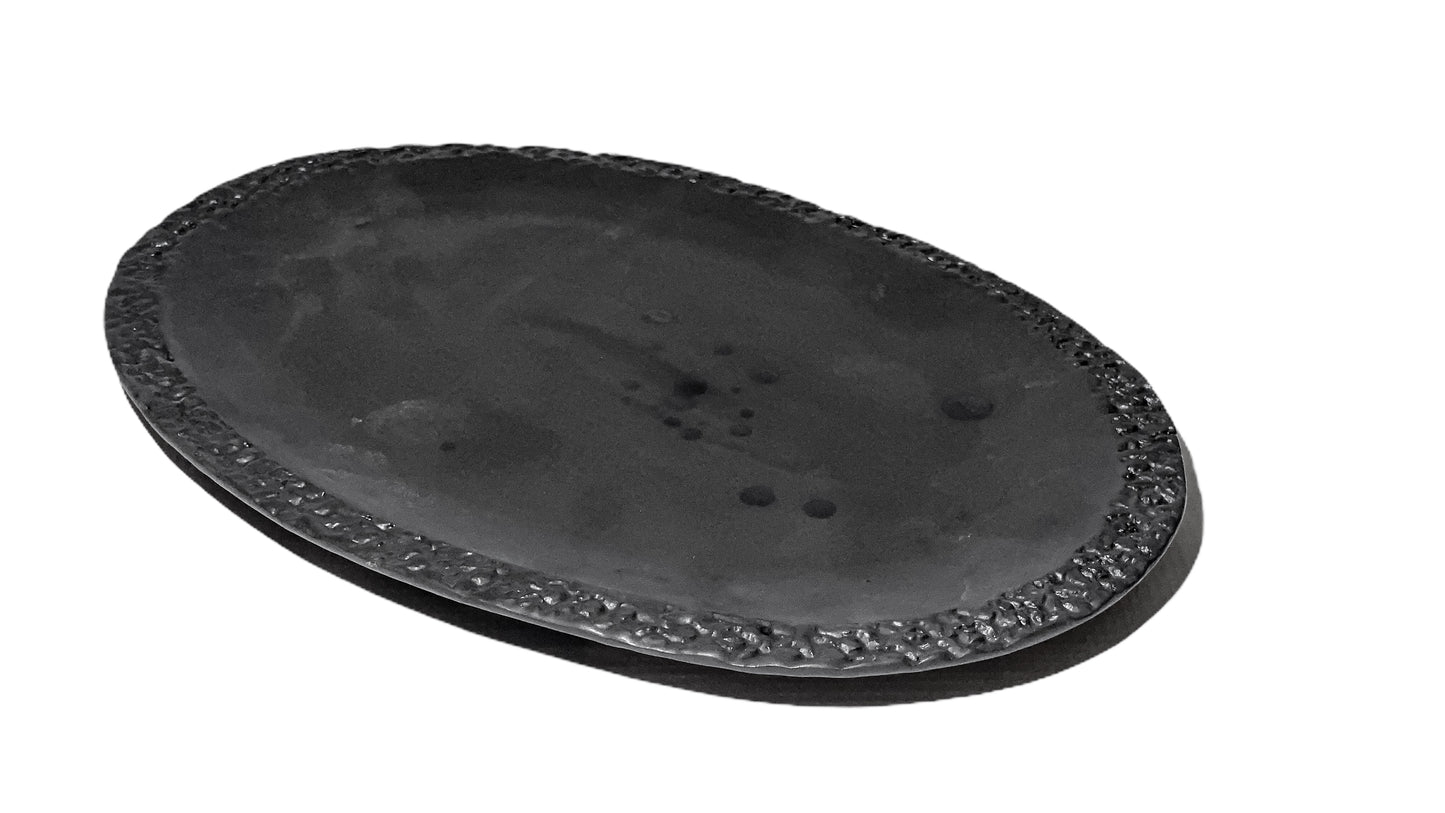 Mamba - Black Matte Oval Serving Platter