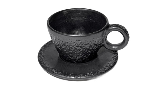 Mamba - Tea Cup & Saucer - Black