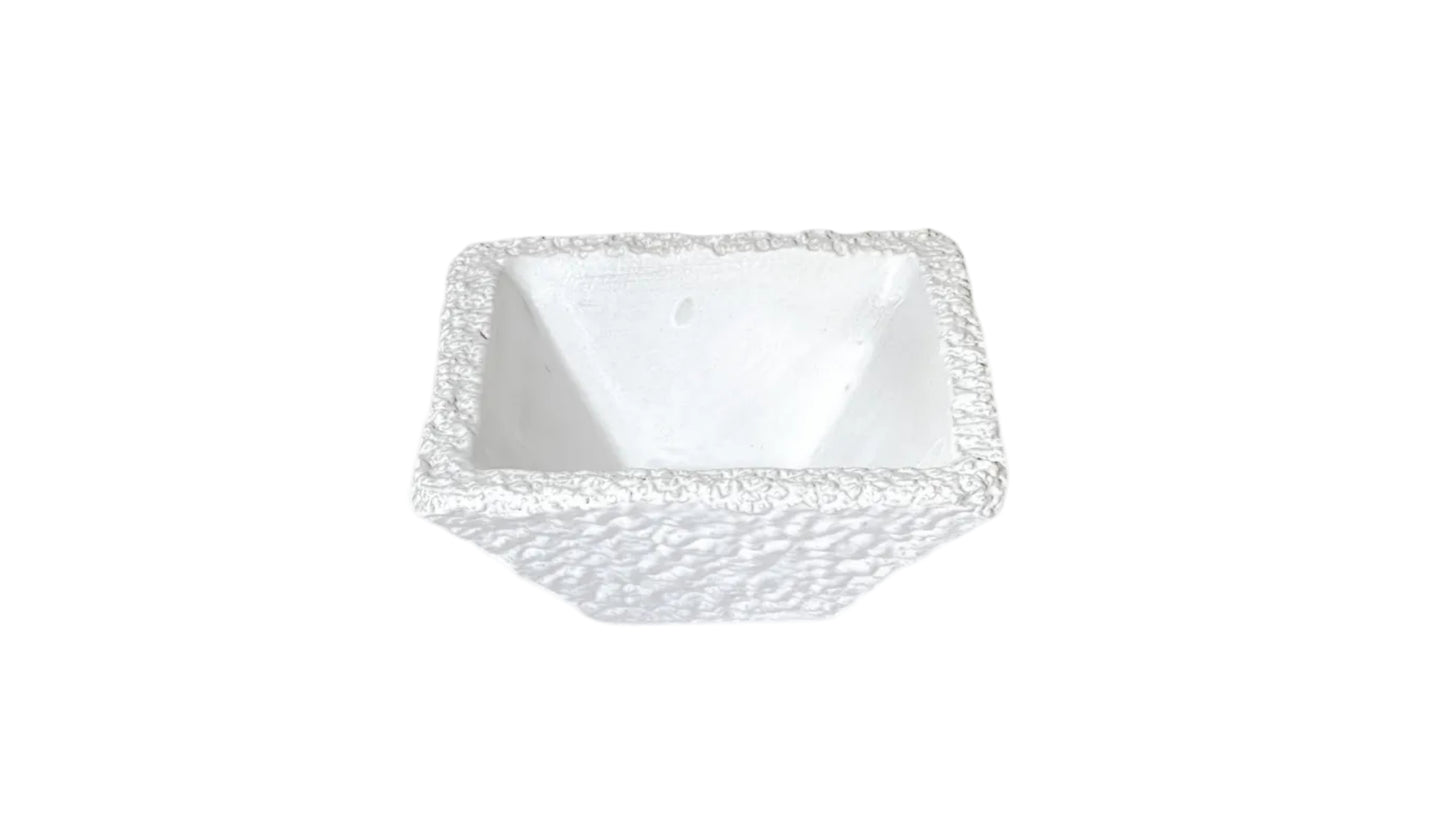 Mamba - White Matte - Squared Small Bowl