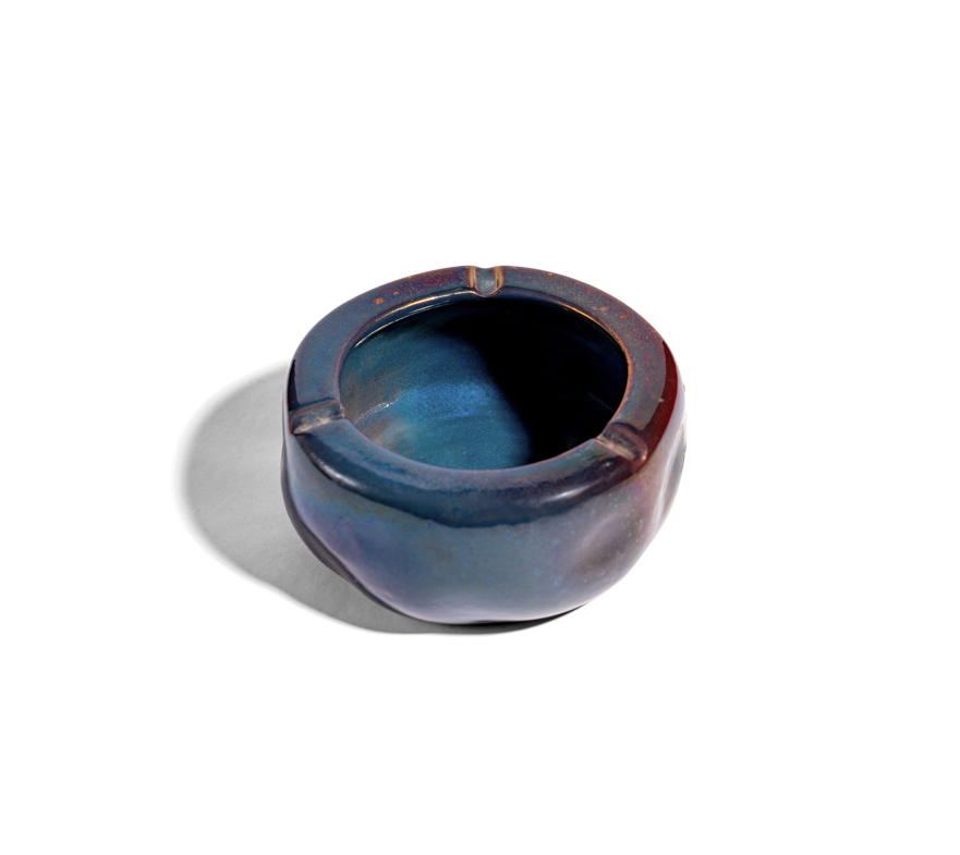 Accessories - Oxidized Blue Ashtray