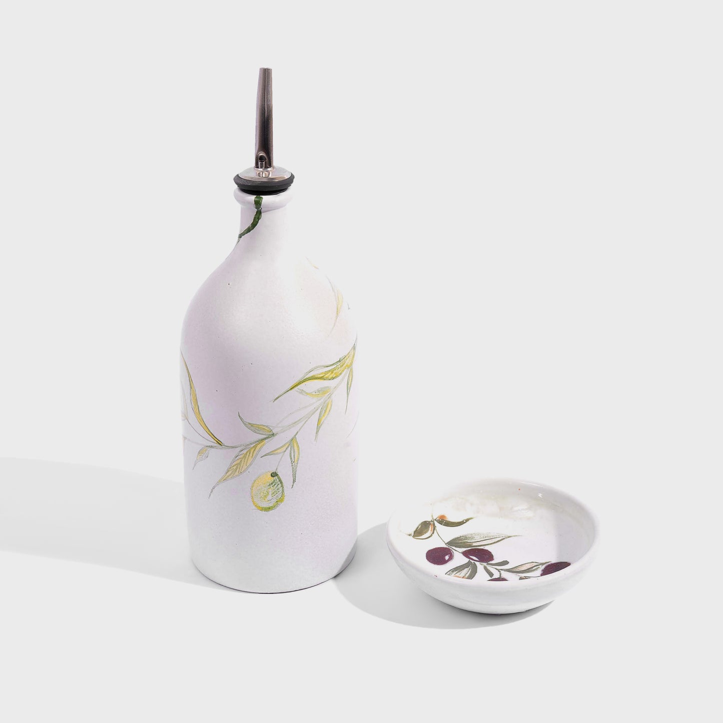 Accessories-White Matte Oil Bottle Set
