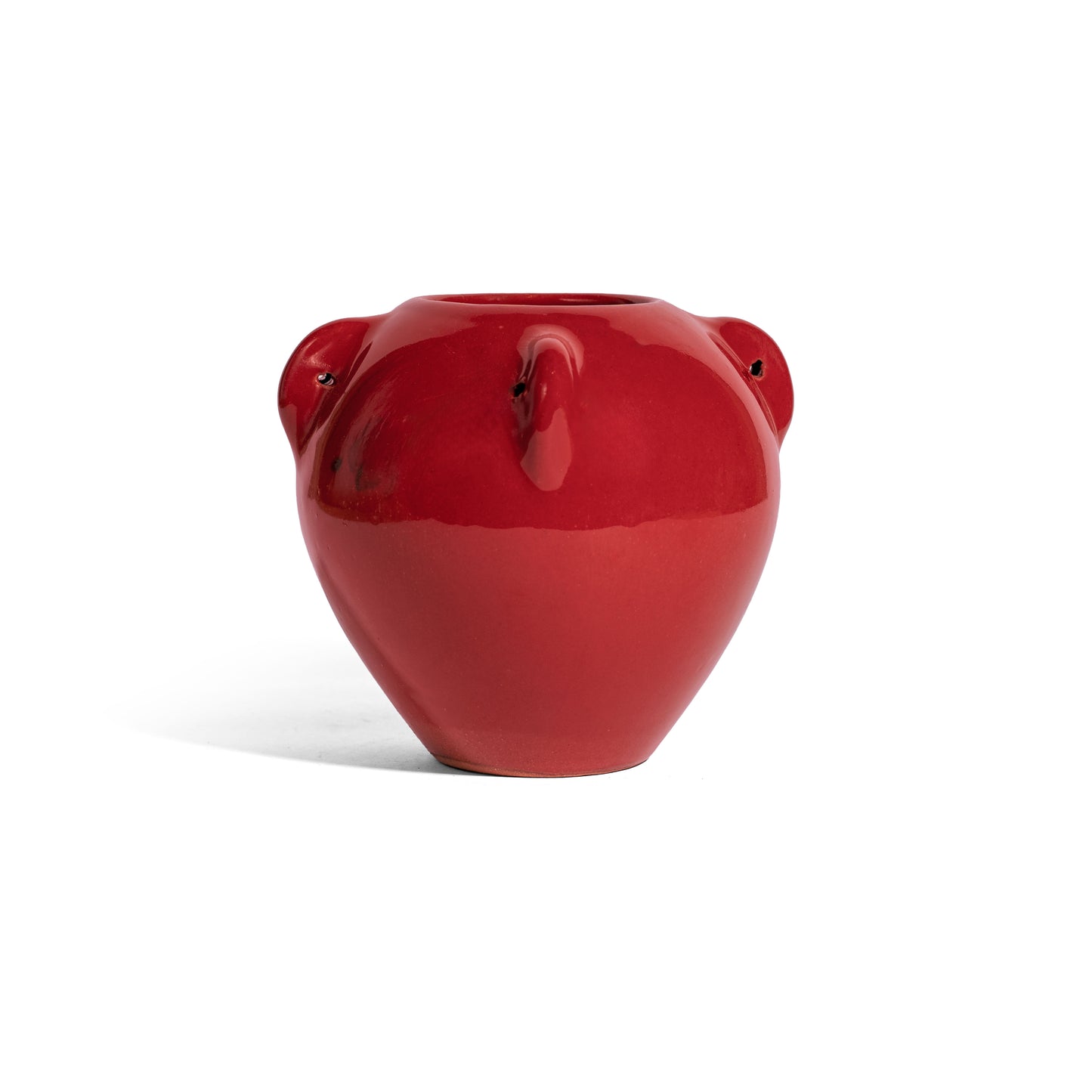 Accessories - Red 4 Handles Vase