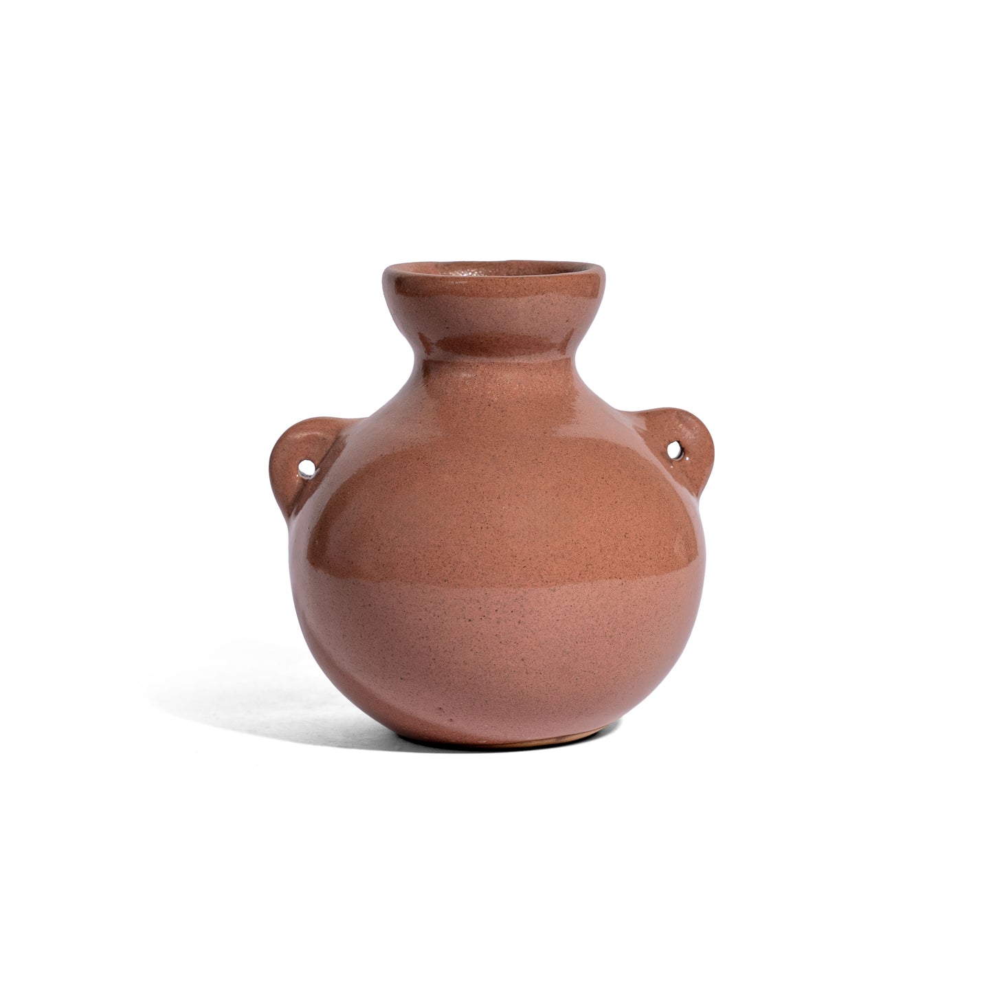 Accessories - Glossy Clay 2 Handles Vase
