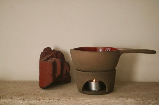 Accessories - Red Glossy & Gazelle Fondue Set