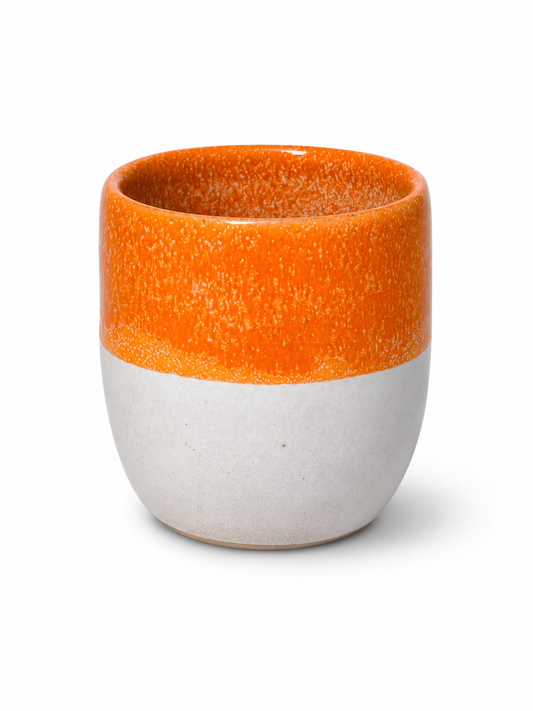 Accessories - Dual-Tone (Orange White) Coffee Cup