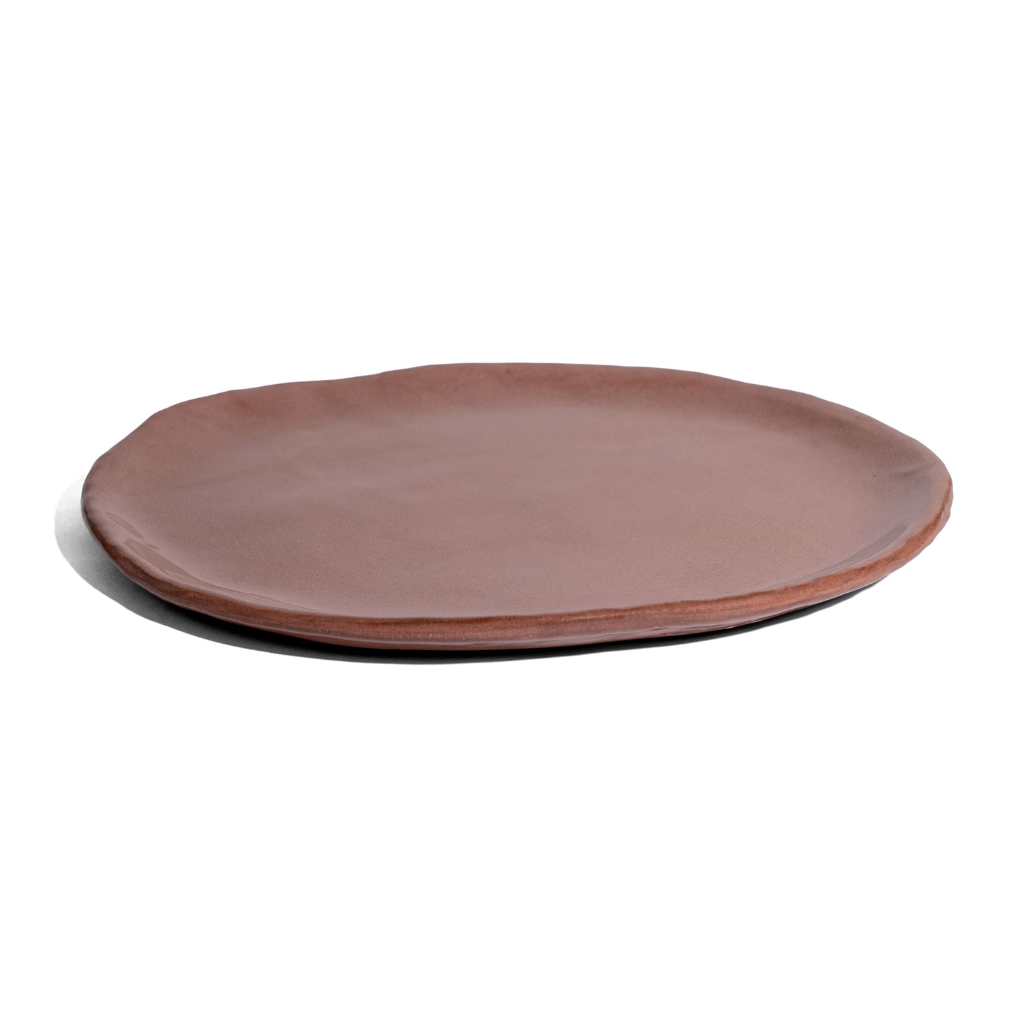 Yoga - Glossy Clay Flat Dinner Plate